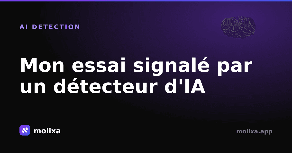 Mon essai signalé par un détecteur d'IA (alors que je l'ai écrit) : comment le prouver