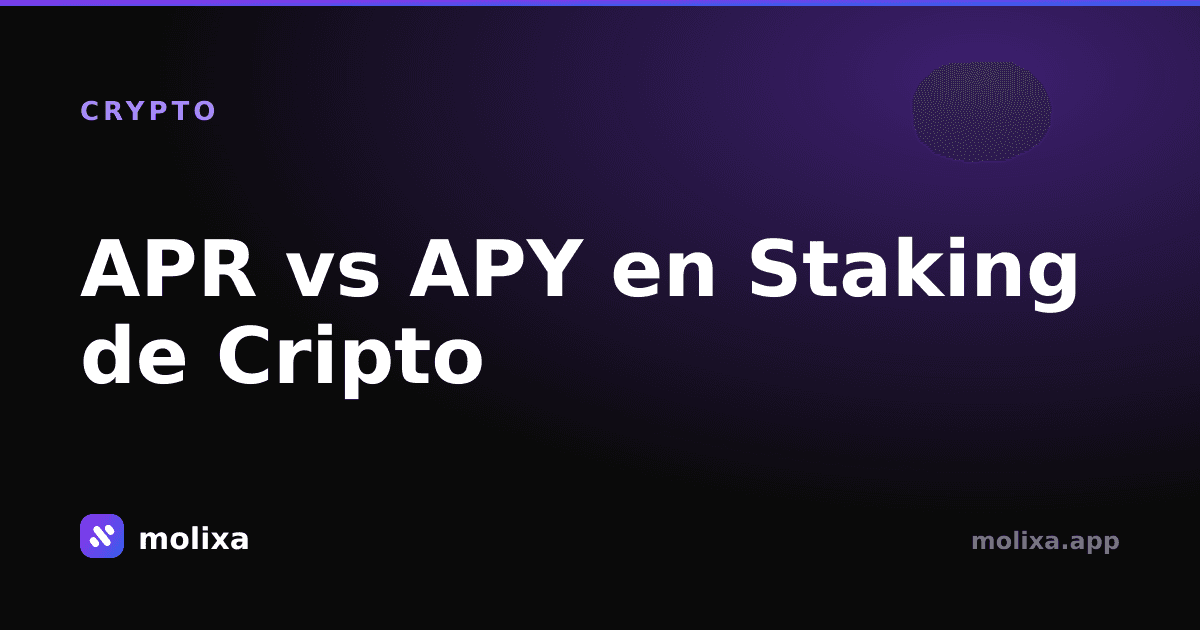 APR vs APY en Staking de Cripto: La Diferencia