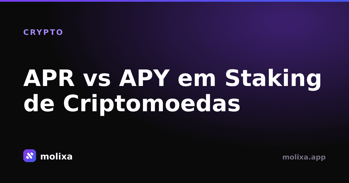 APR vs APY em Staking de Criptomoedas: A Diferença