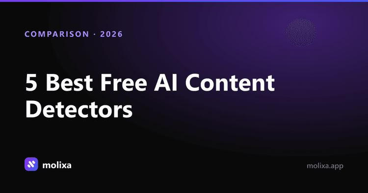 5 Best Free AI Content Detectors of 2026 (Tested & Ranked) | Molixa