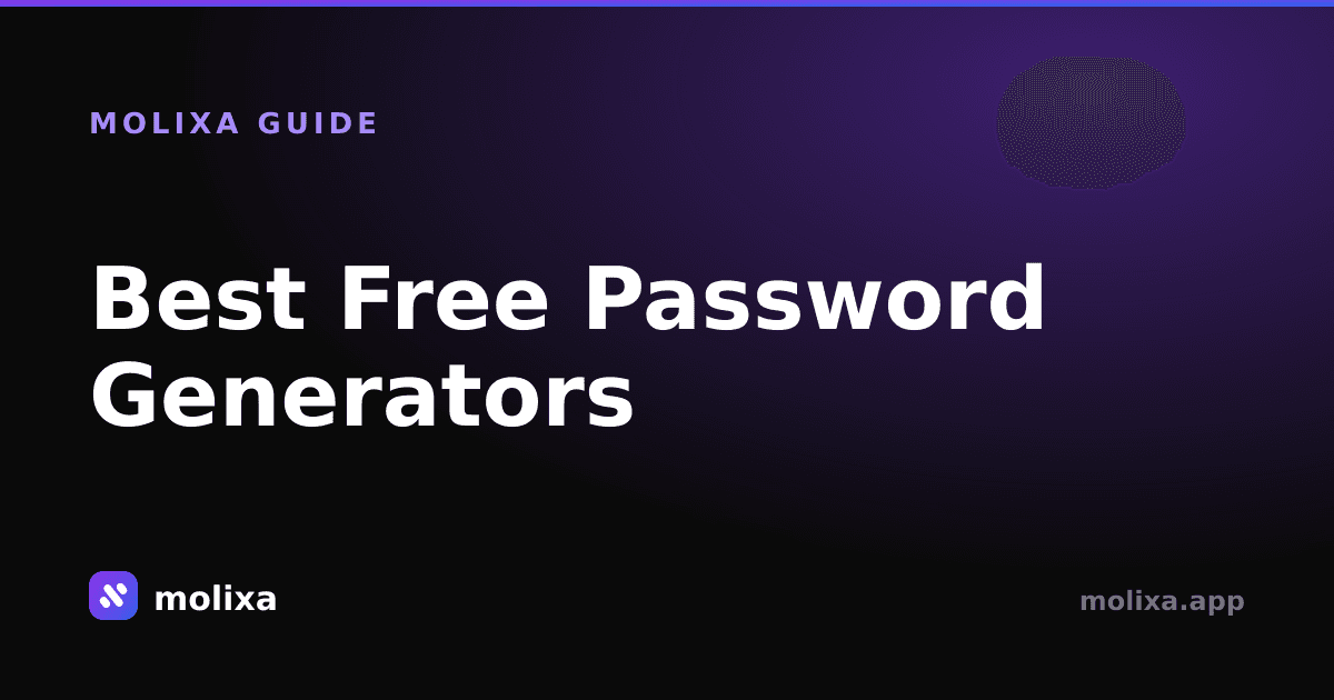 Best Free Password Generators (2026)