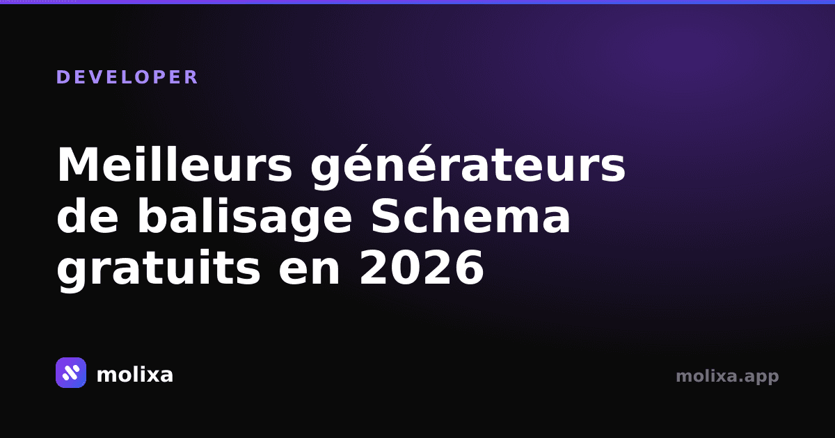 Meilleurs générateurs de balisage Schema gratuits en 2026