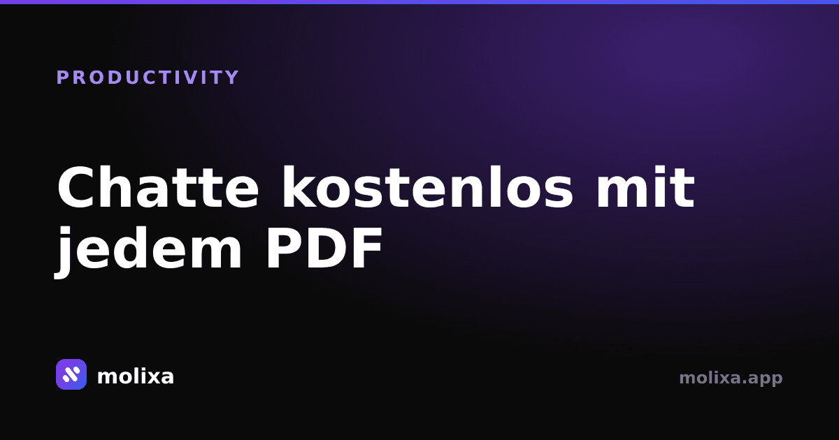 Chatte kostenlos mit jedem PDF: Fragen stellen, Antworten erhalten