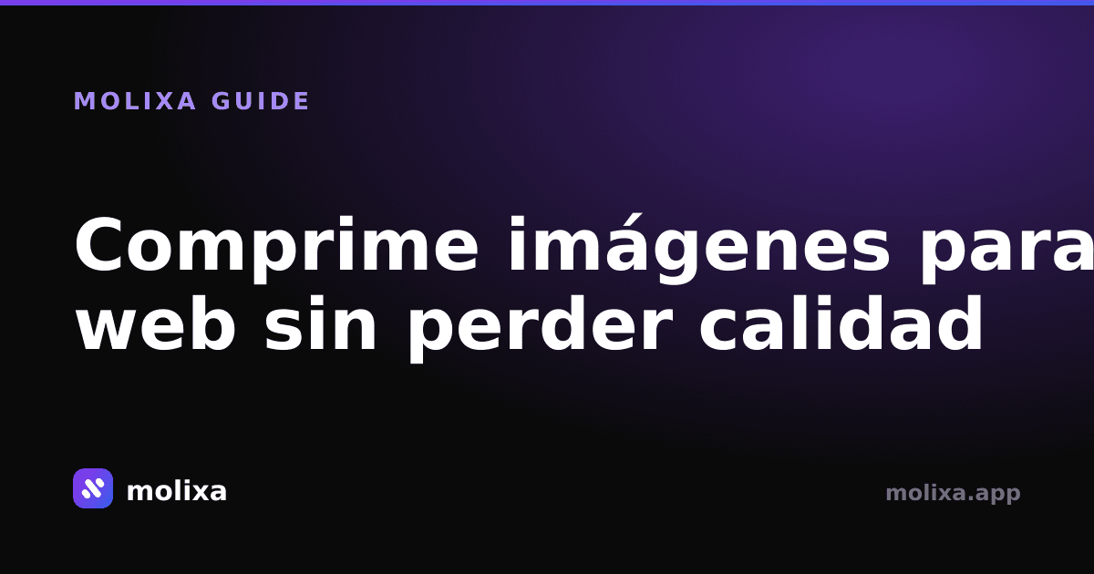 Comprime imágenes para web sin perder calidad