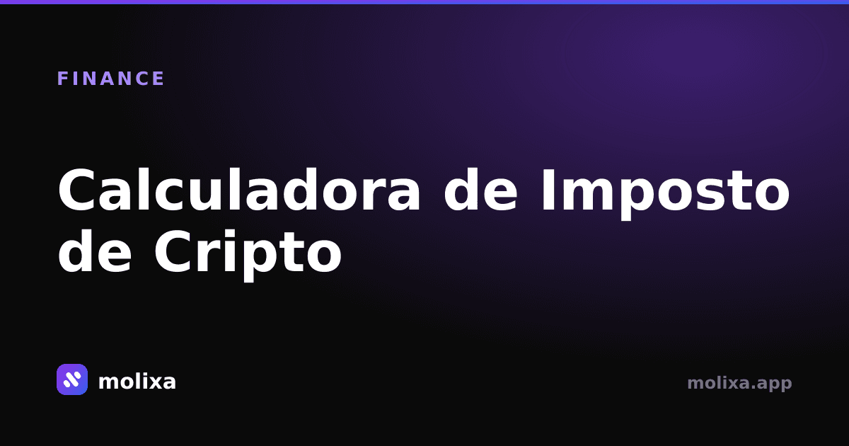 Calculadora de Imposto de Cripto: Evite Problemas com a Receita Sem Pagar R$ 600/Ano