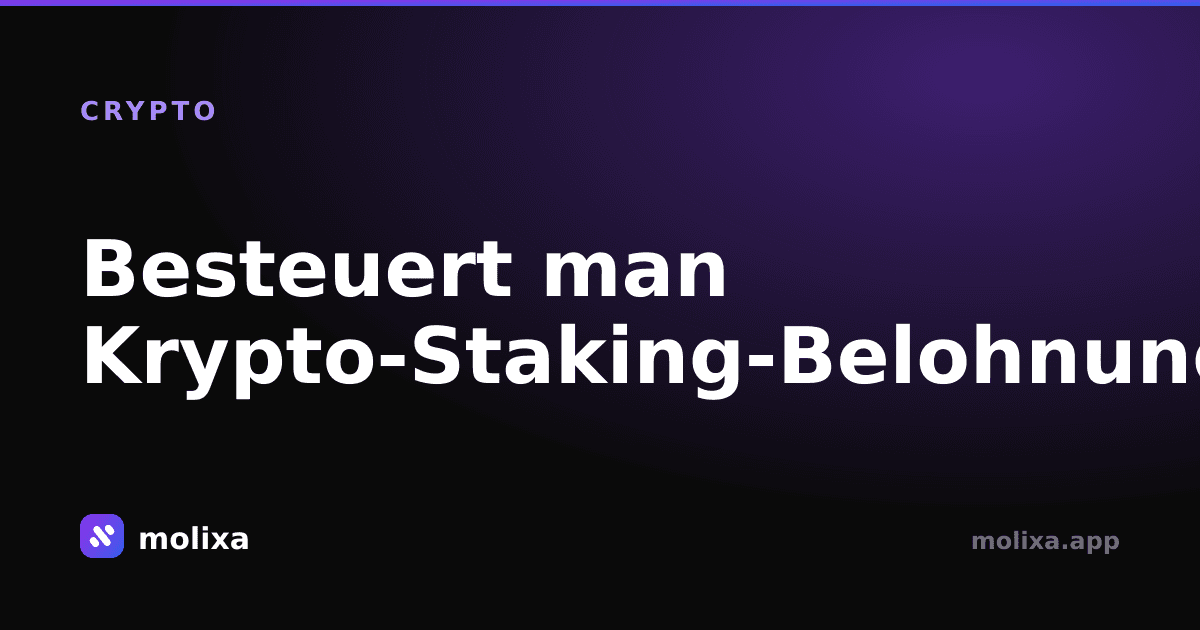 Besteuert man Krypto-Staking-Belohnungen?
