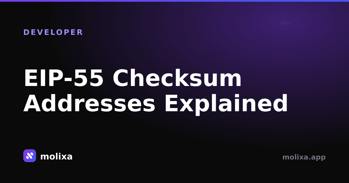 EIP-55 Checksum Addresses Explained
