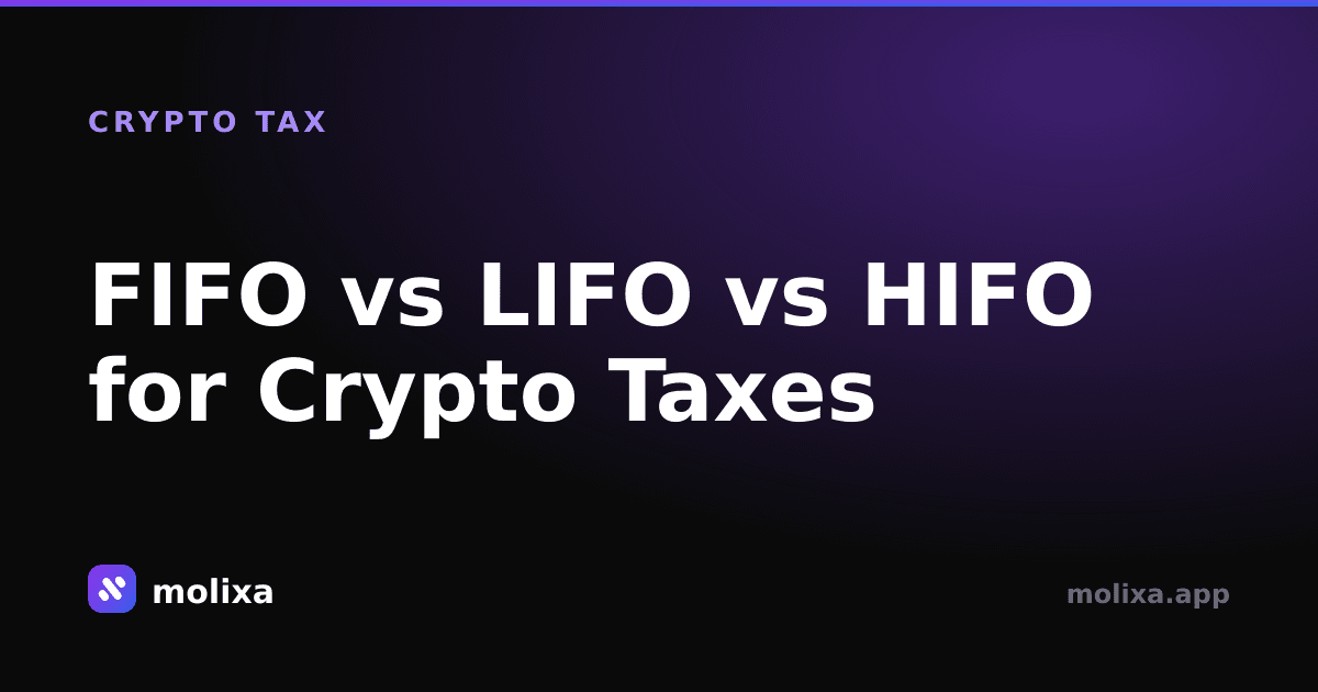 FIFO vs LIFO vs HIFO for Crypto Taxes