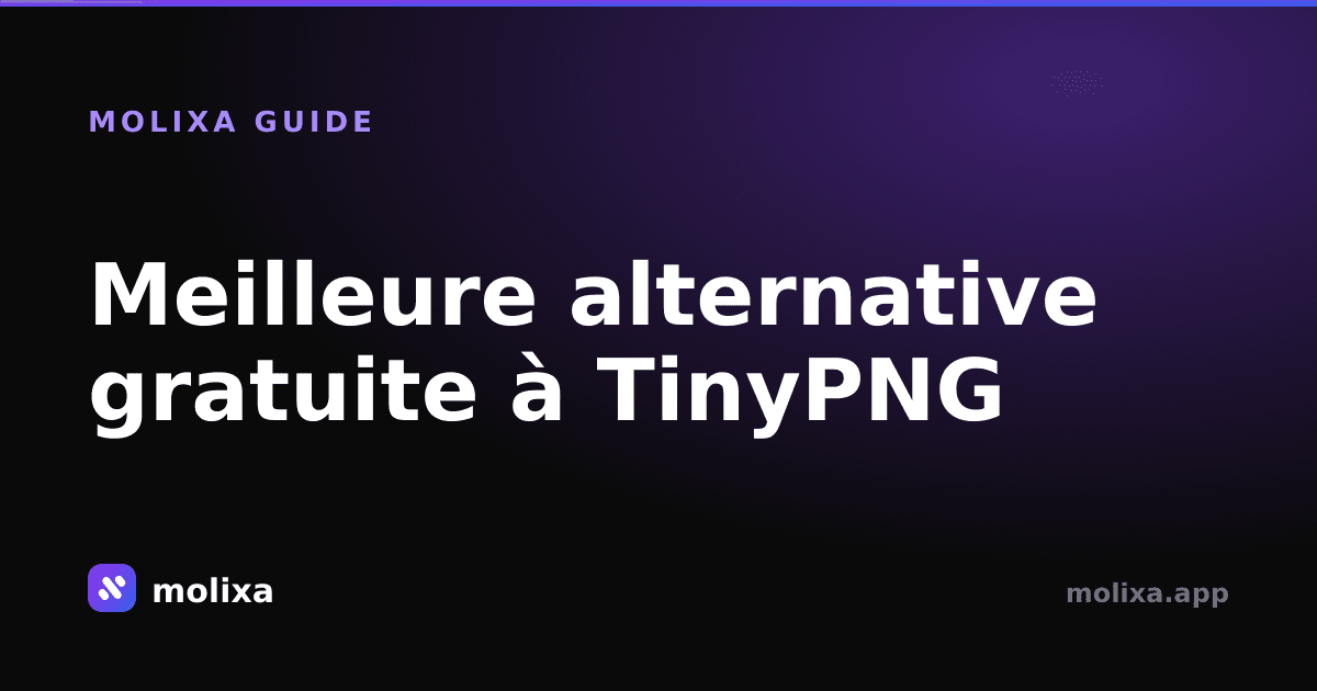 Meilleure alternative gratuite à TinyPNG (sans limite mensuelle)