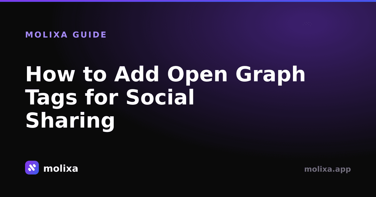 How to Add Open Graph Tags for Social Sharing