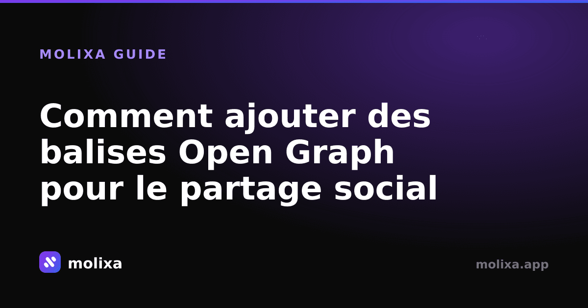 Comment ajouter des balises Open Graph pour le partage social