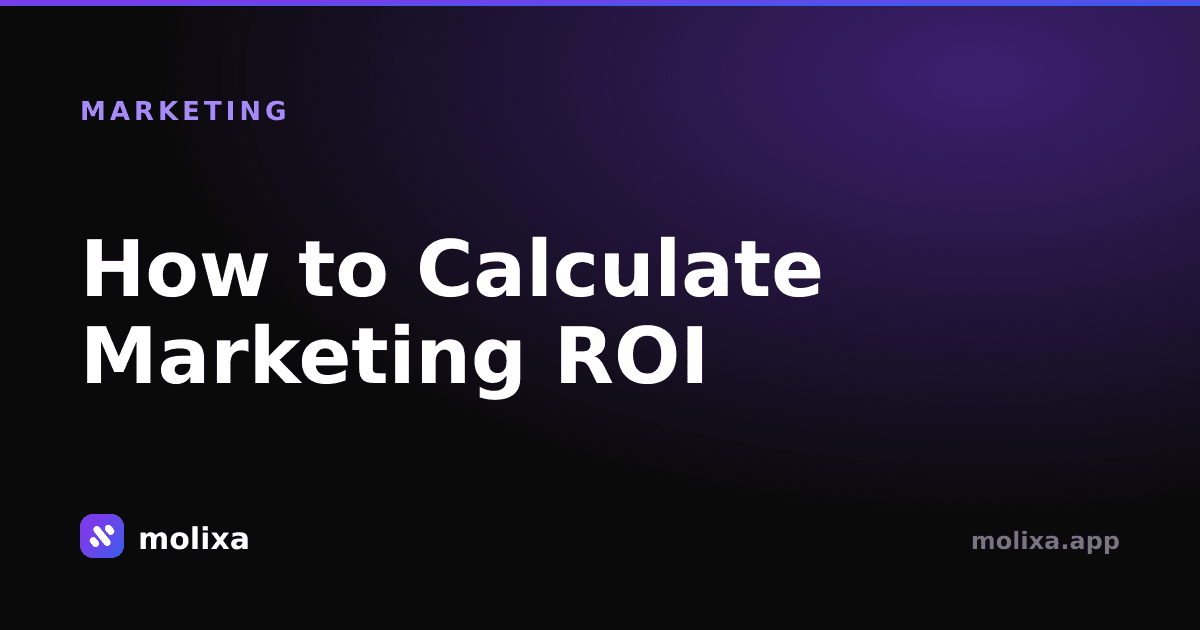 How to Calculate Marketing ROI (Formula + Example)
