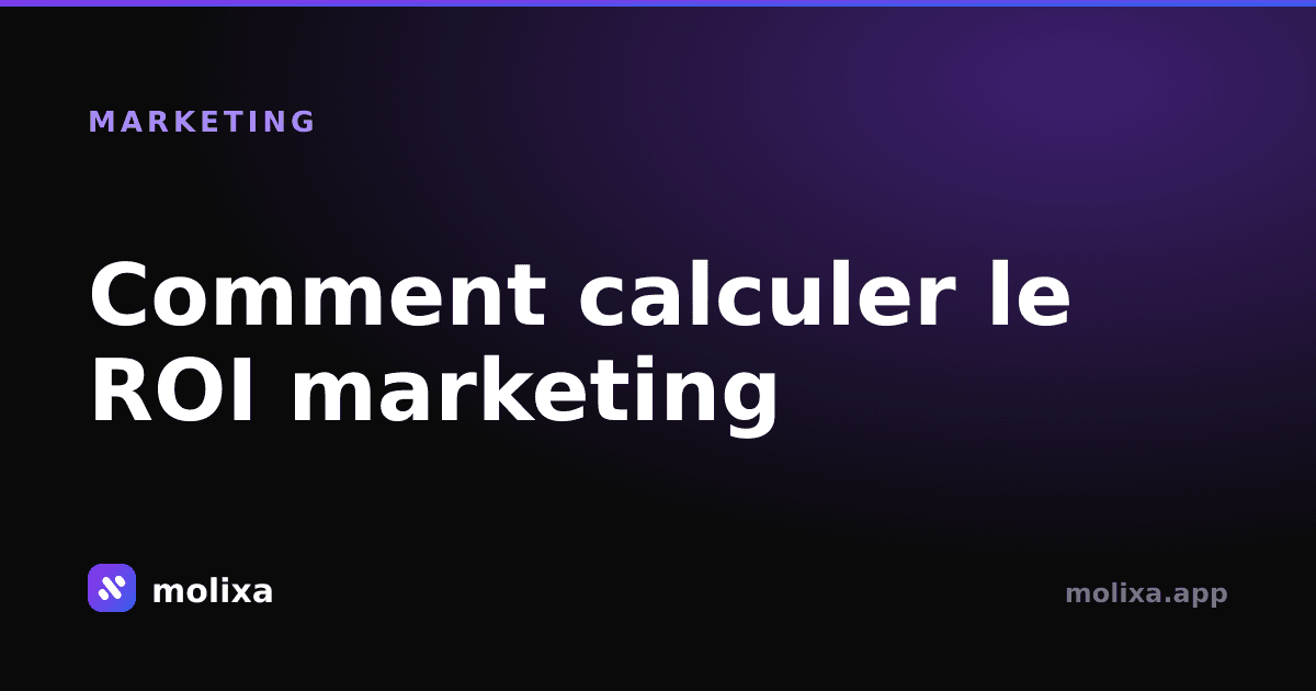 Comment calculer le ROI marketing (formule + exemple)