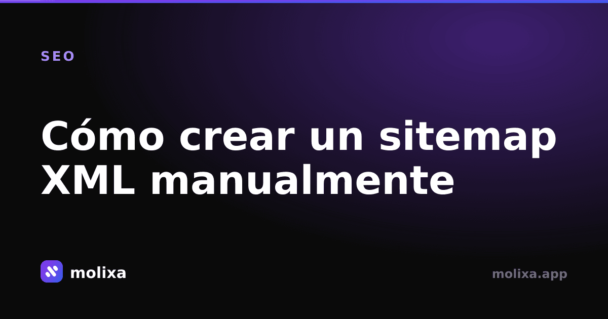 Cómo crear un sitemap XML manualmente