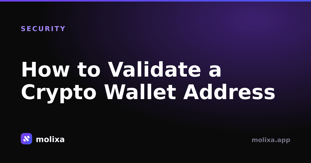 How to Validate a Crypto Wallet Address