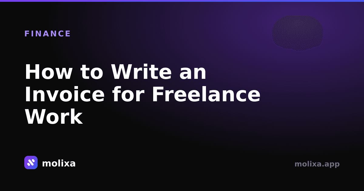 How to Write an Invoice for Freelance Work