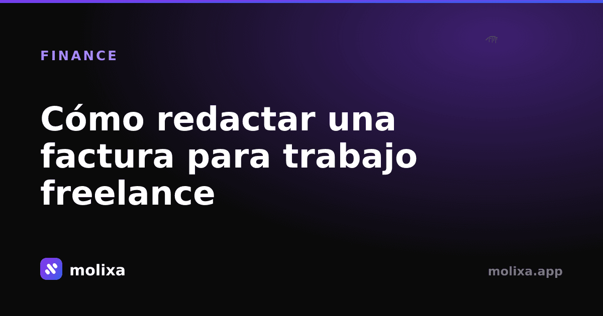 Cómo redactar una factura para trabajo freelance