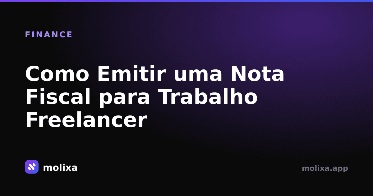 Como Emitir uma Nota Fiscal para Trabalho Freelancer