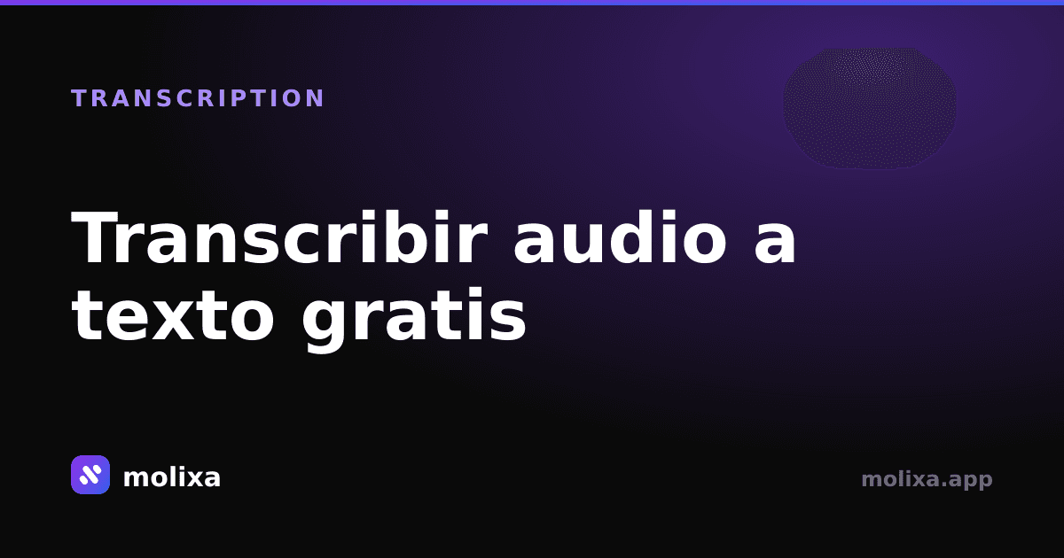 Transcribir audio a texto gratis (Whisper)
