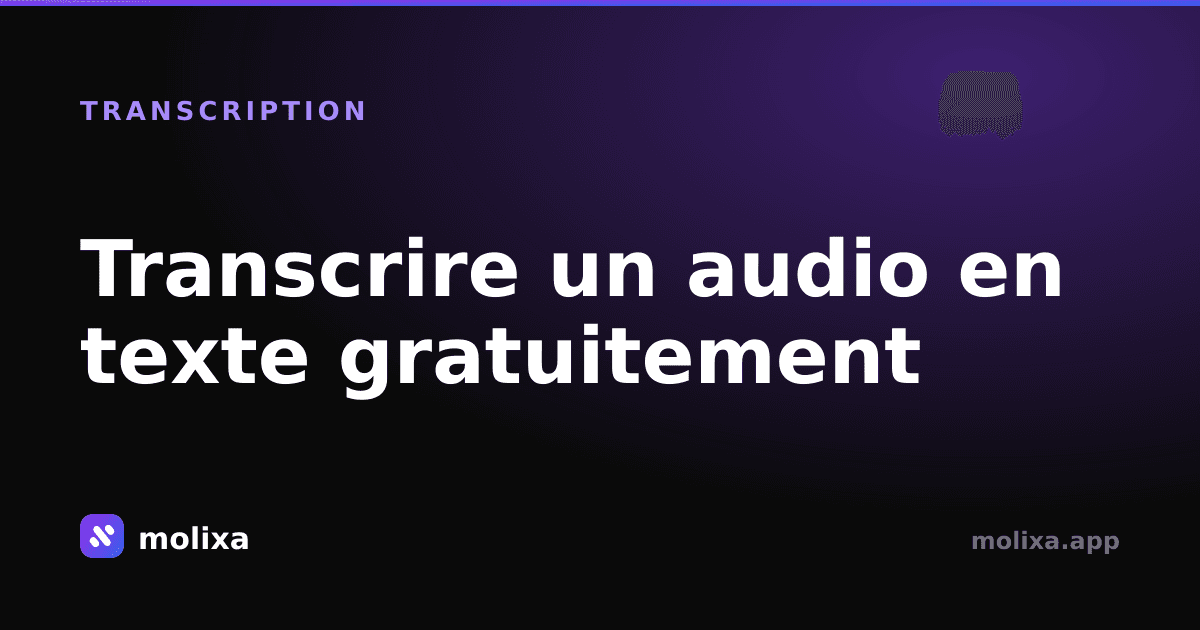 Transcrire un audio en texte gratuitement (Whisper)