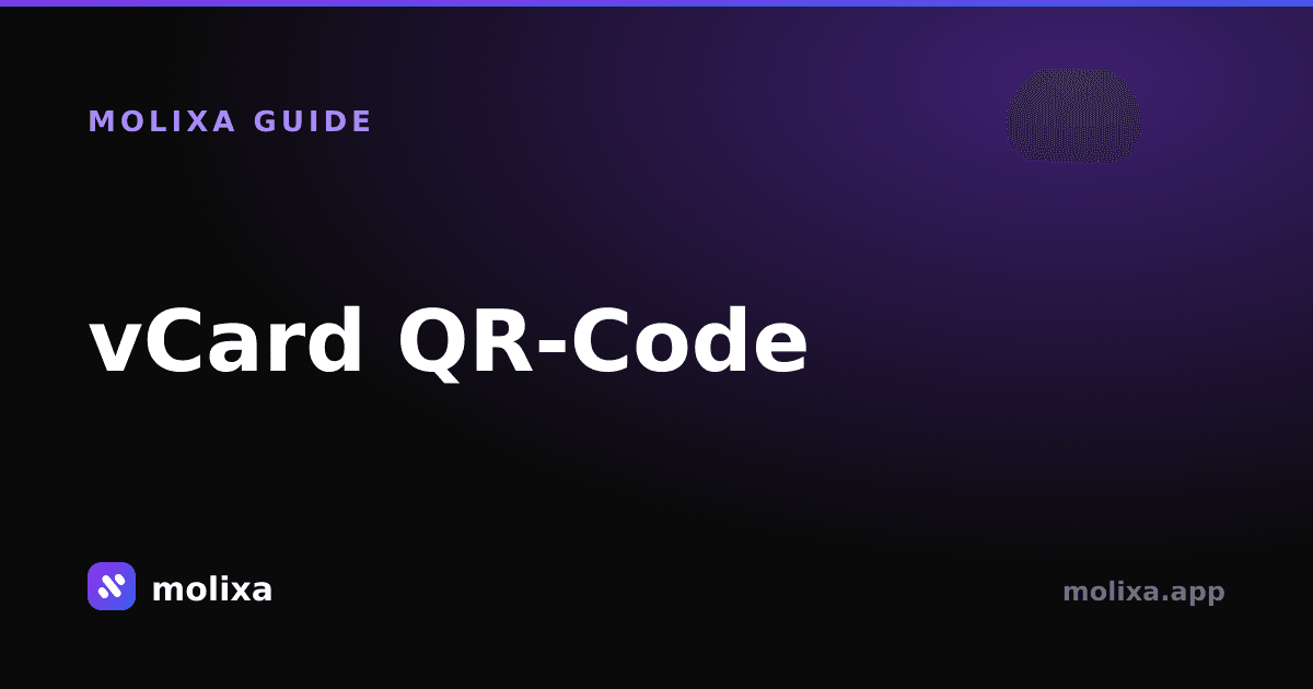vCard QR-Code: Kontakte mit einem Scan teilen