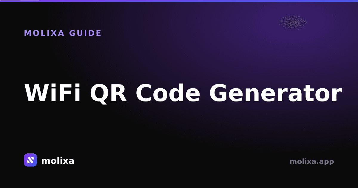 WiFi QR Code Generator: Scan to Connect
