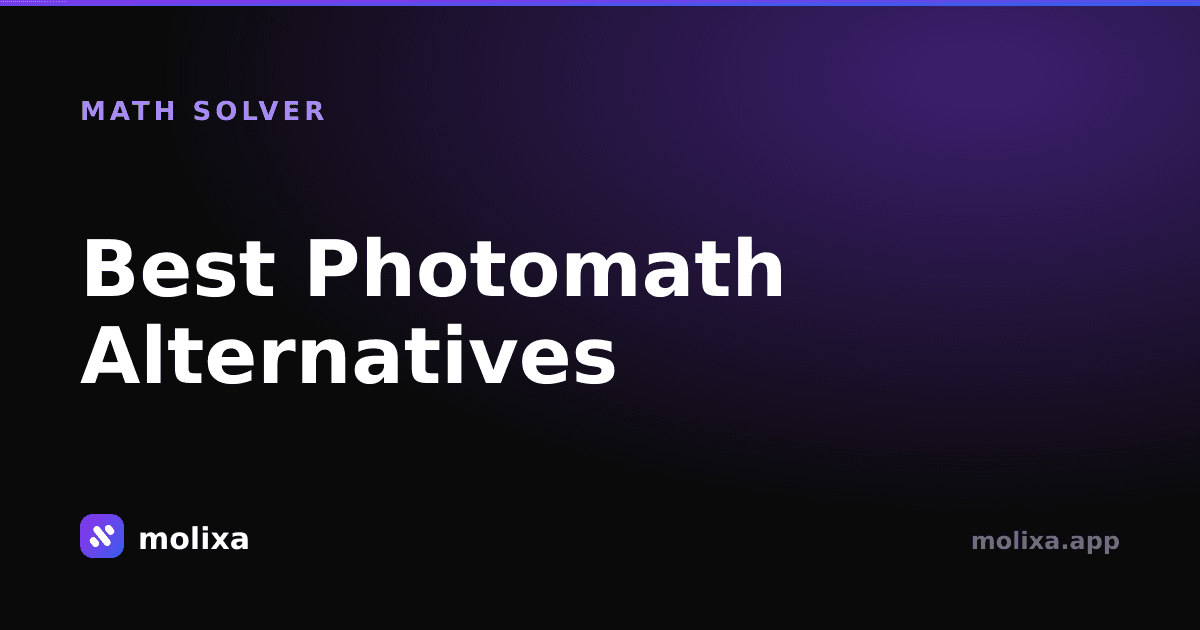 Best Photomath Alternatives: Free Math Solvers (2026)