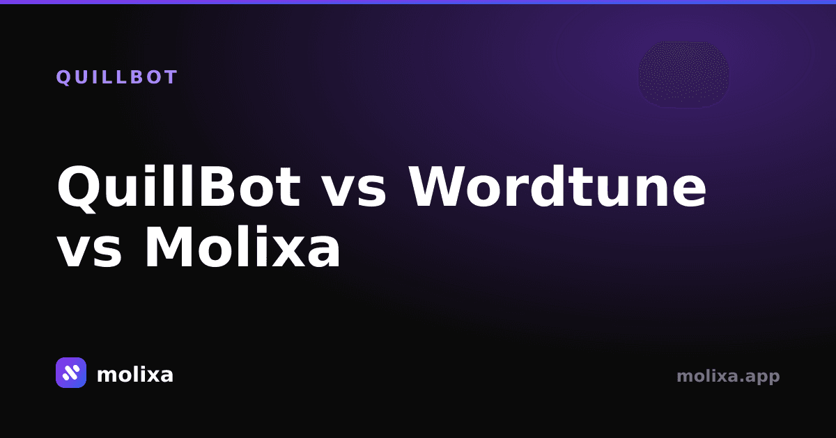 QuillBot vs Wordtune vs Molixa: Der beste Umschreiber 2026