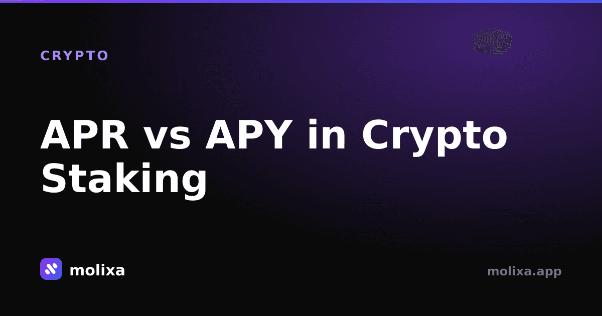 APR vs APY in Crypto Staking: The Difference