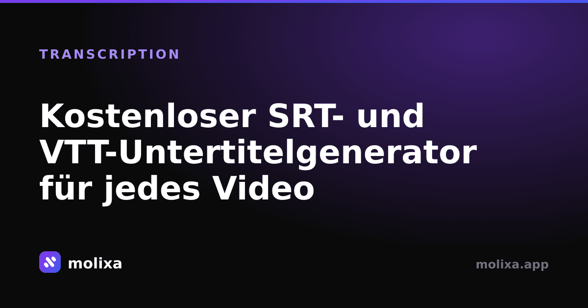 Kostenloser SRT- und VTT-Untertitelgenerator für jedes Video