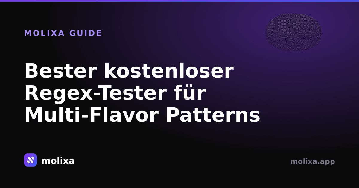 Bester kostenloser Regex-Tester für Multi-Flavor Patterns