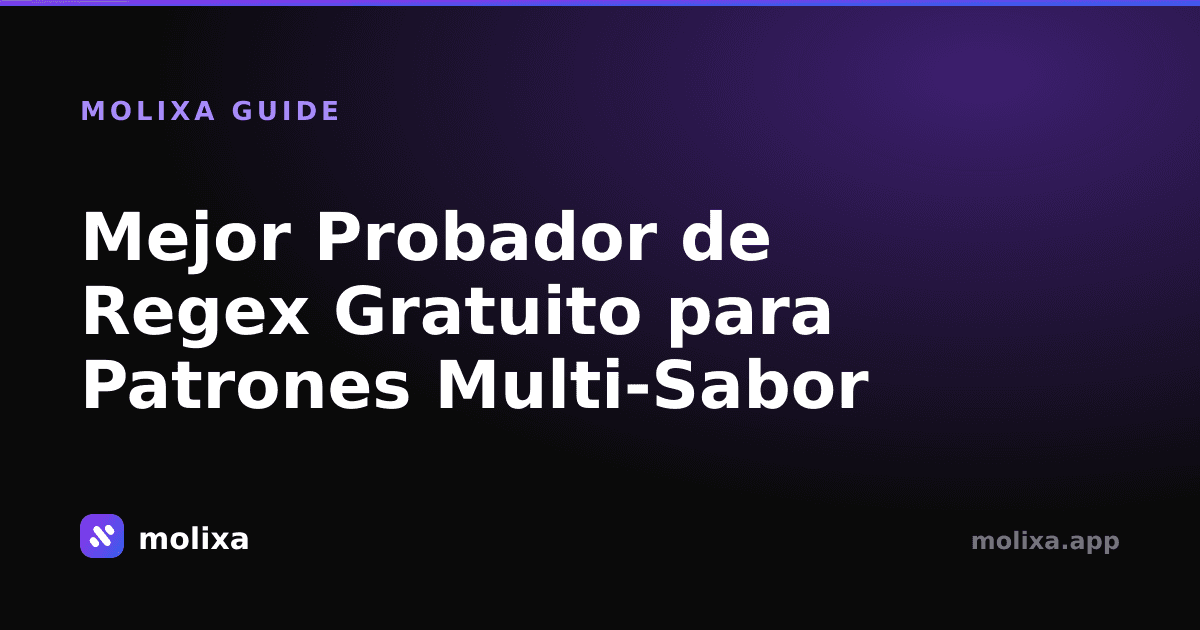 Mejor Probador de Regex Gratuito para Patrones Multi-Sabor