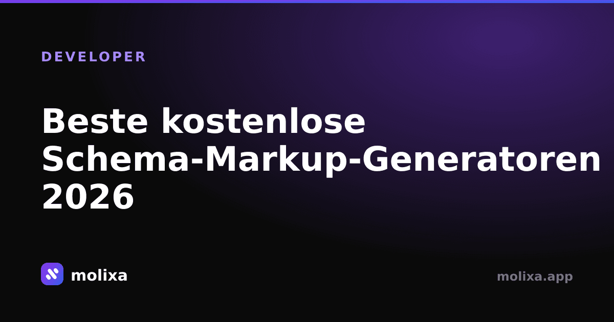 Beste kostenlose Schema-Markup-Generatoren 2026