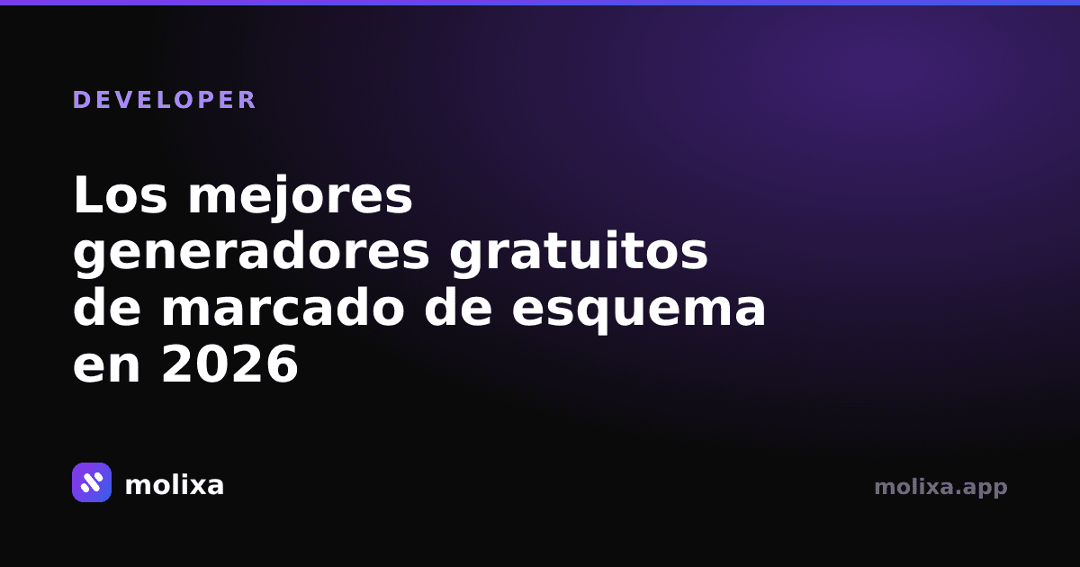 Los mejores generadores gratuitos de marcado de esquema en 2026