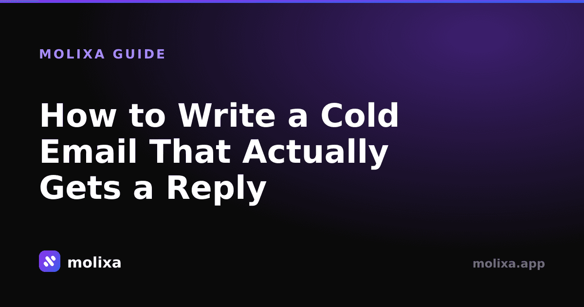 How to Write a Cold Email That Actually Gets a Reply