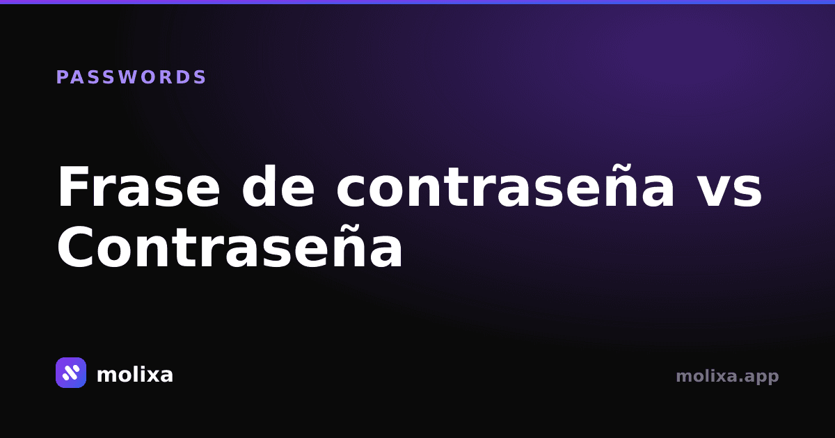 Frase de contraseña vs Contraseña: ¿Cuál es más segura?
