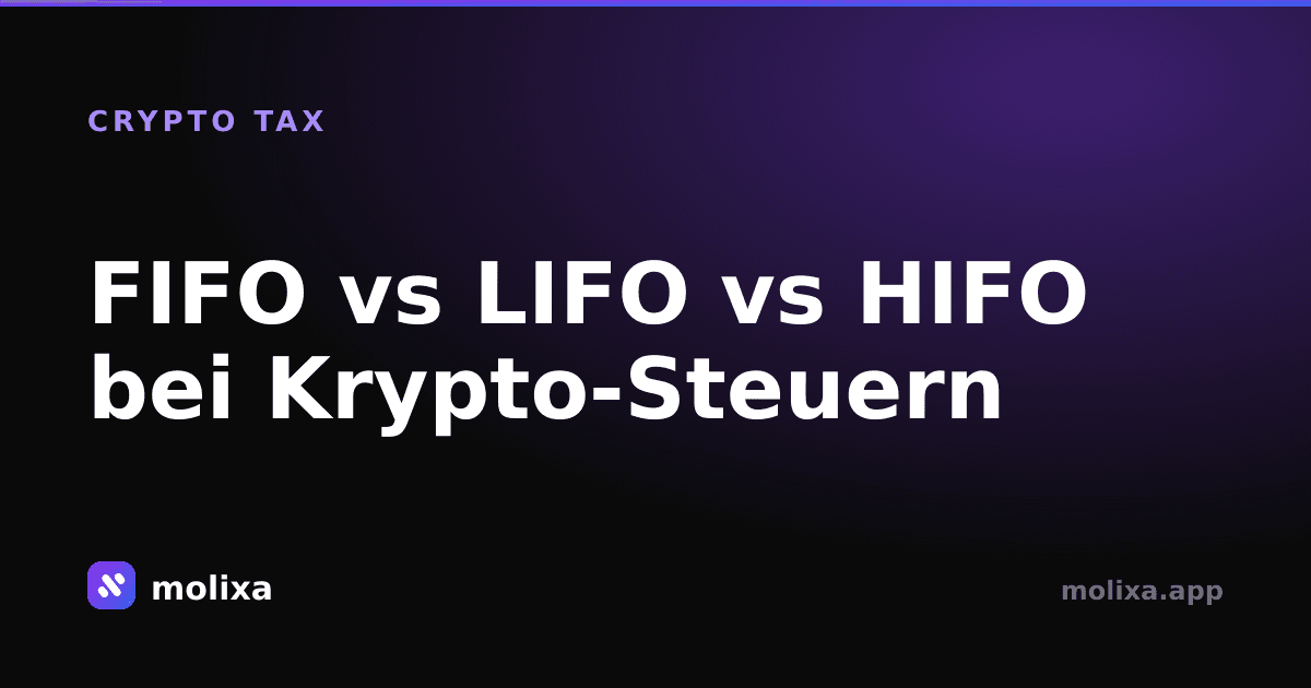 FIFO vs LIFO vs HIFO bei Krypto-Steuern