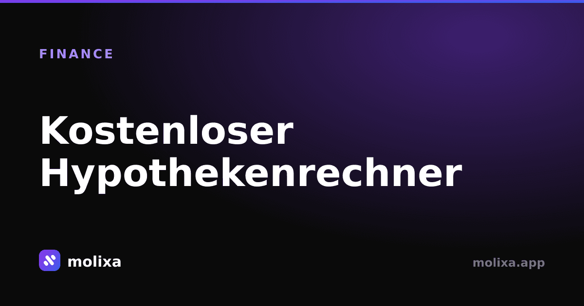 Kostenloser Hypothekenrechner: Meistern Sie Ihren Hauskredit 2026