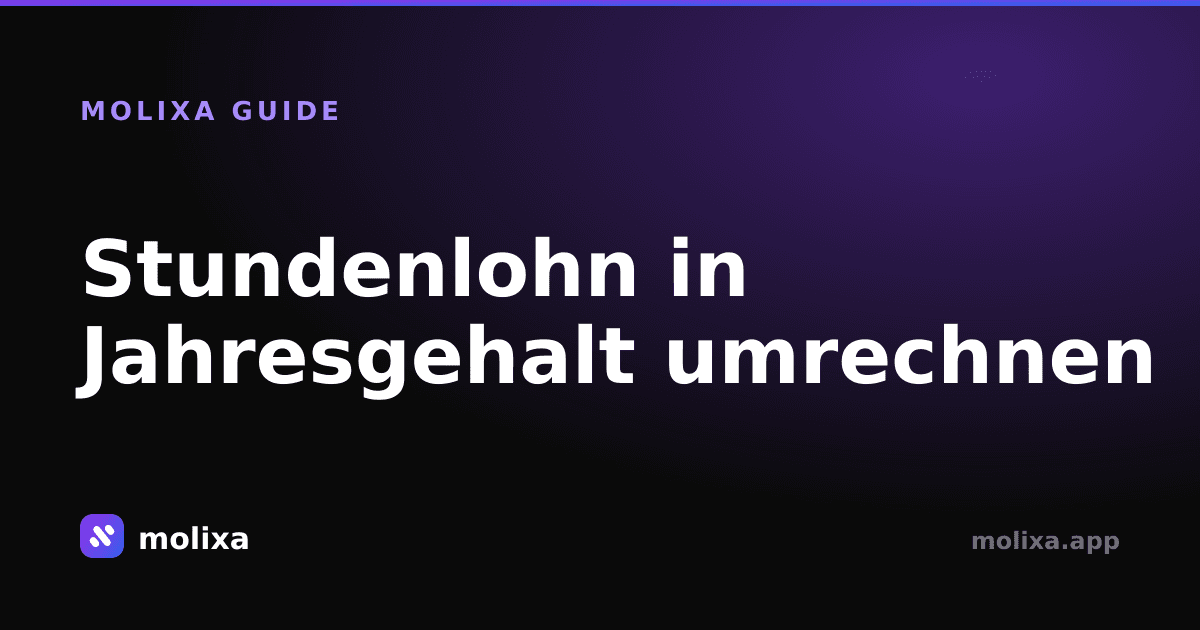 Stundenlohn in Jahresgehalt umrechnen: So geht's