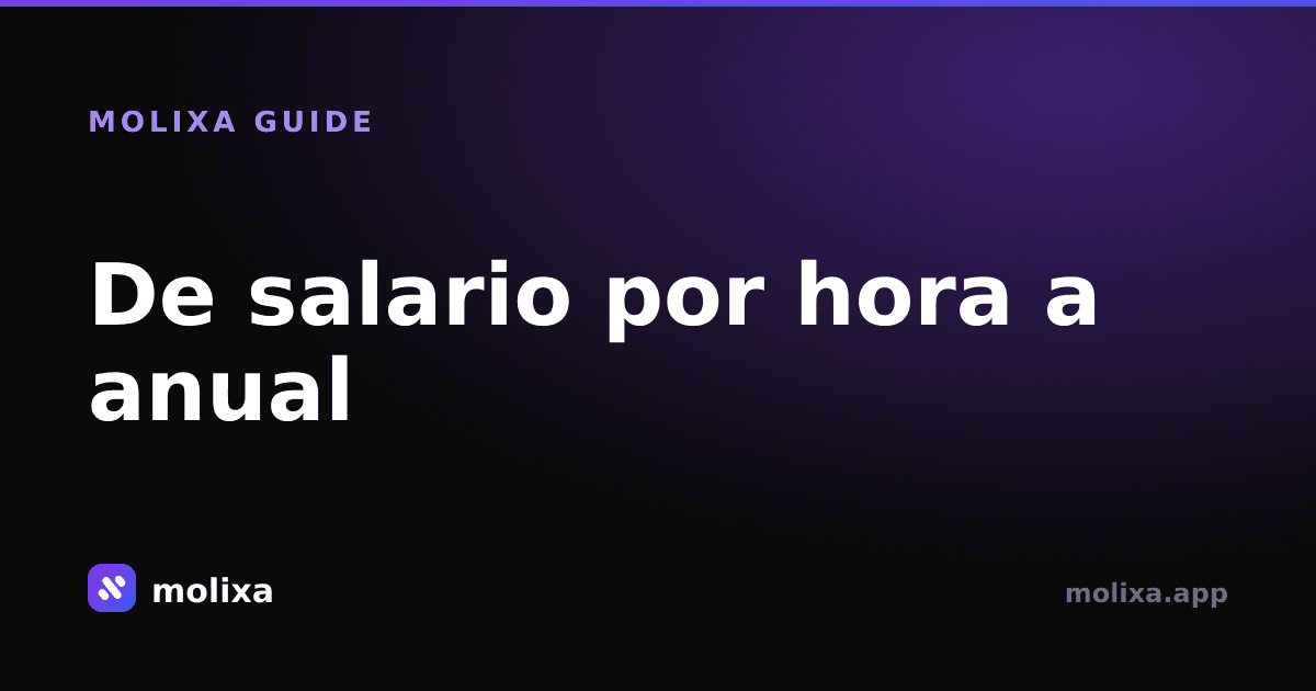 De salario por hora a anual: Convierte tu sueldo fácilmente