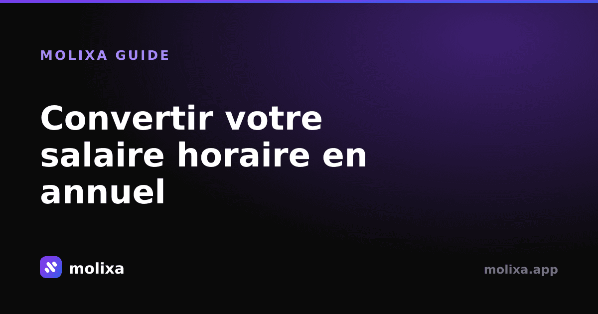 Convertir votre salaire horaire en annuel
