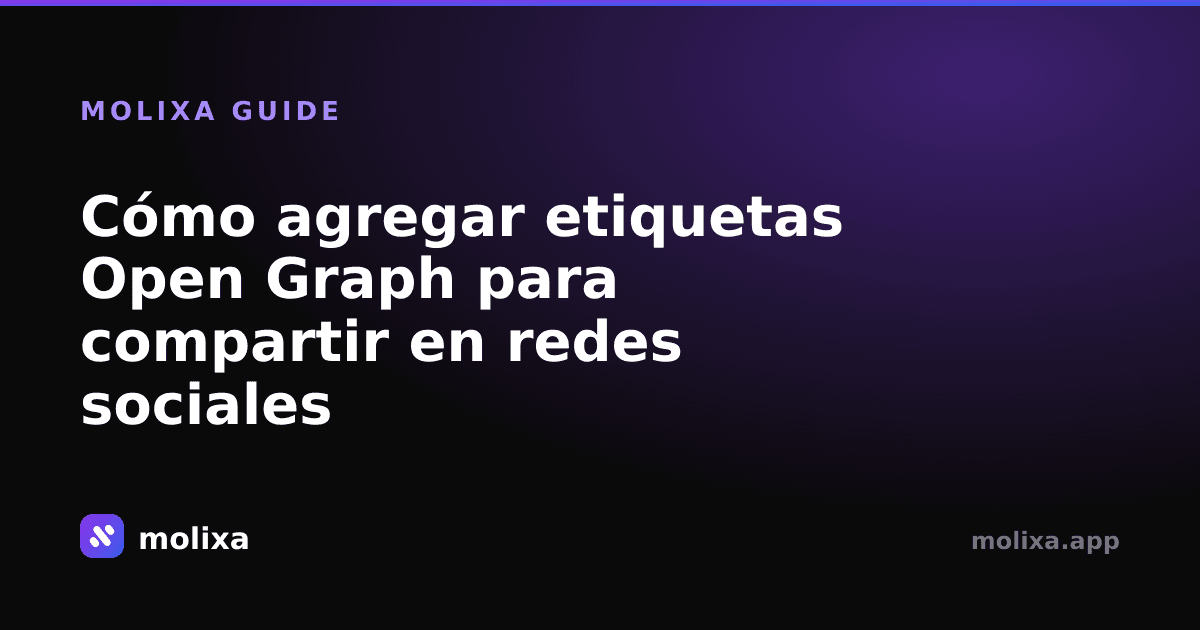 Cómo agregar etiquetas Open Graph para compartir en redes sociales