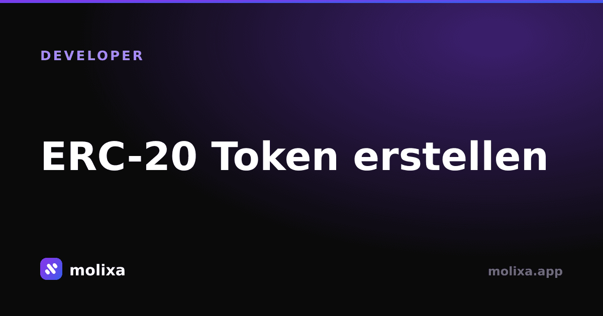 ERC-20 Token erstellen (ohne Code)