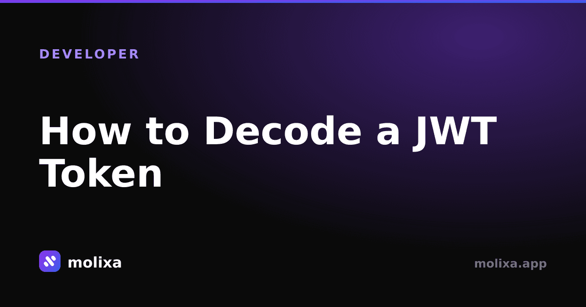 How to Decode a JWT Token (No Library)