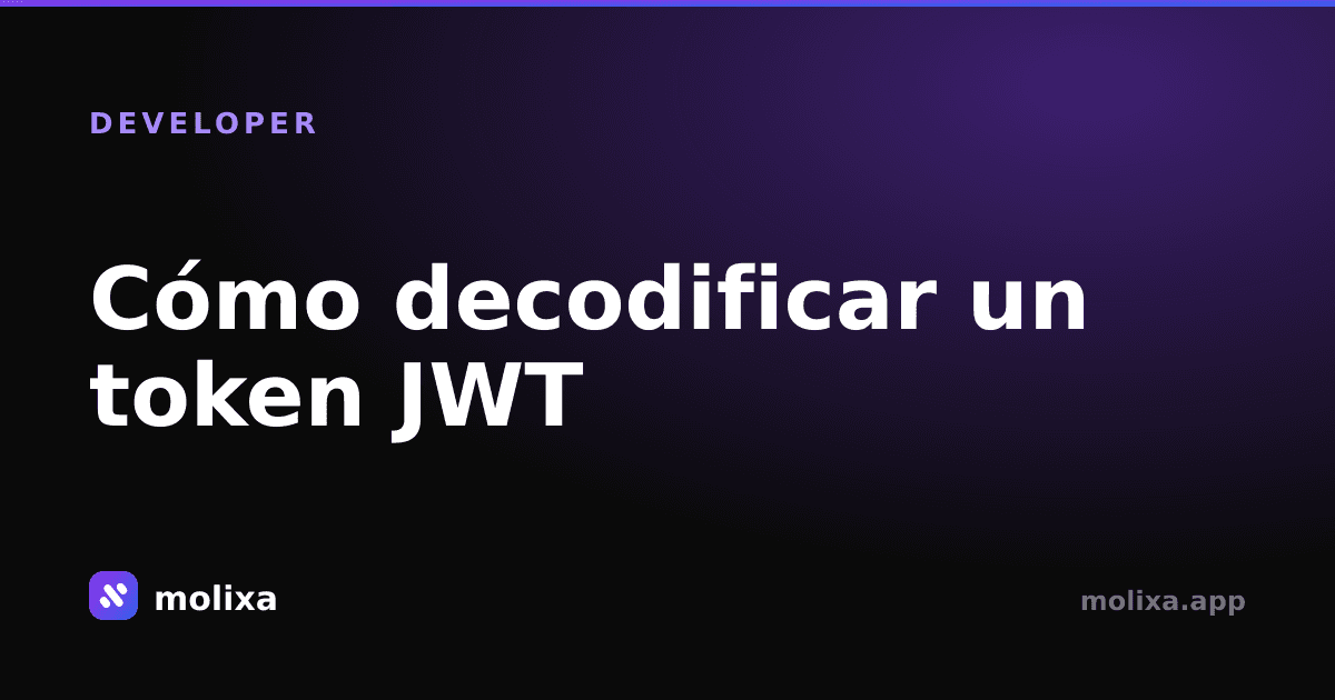 Cómo decodificar un token JWT (sin librería)