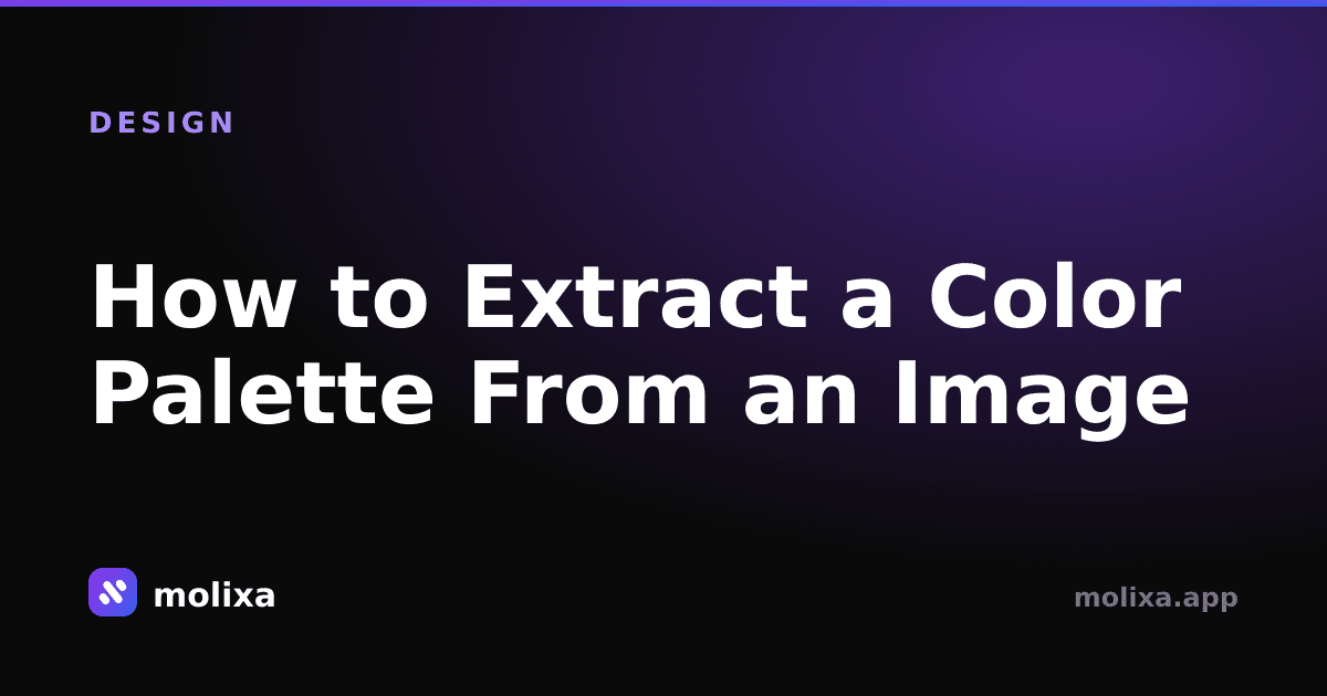 How to Extract a Color Palette From an Image