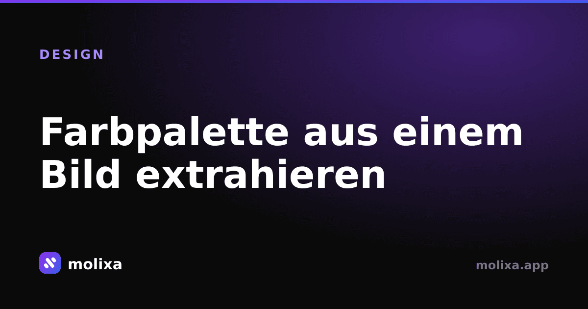 Farbpalette aus einem Bild extrahieren
