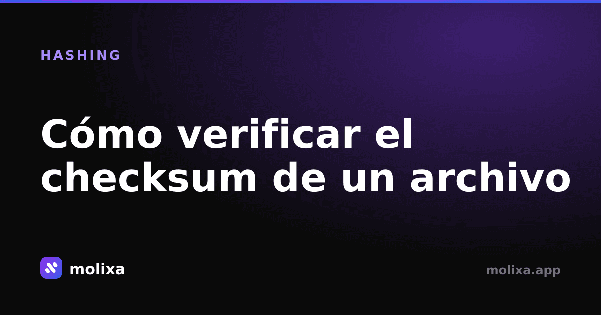 Cómo verificar el checksum de un archivo (SHA-256)