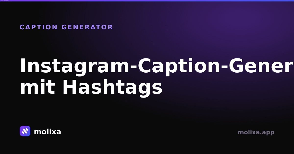 Instagram-Caption-Generator mit Hashtags (Kostenlos)