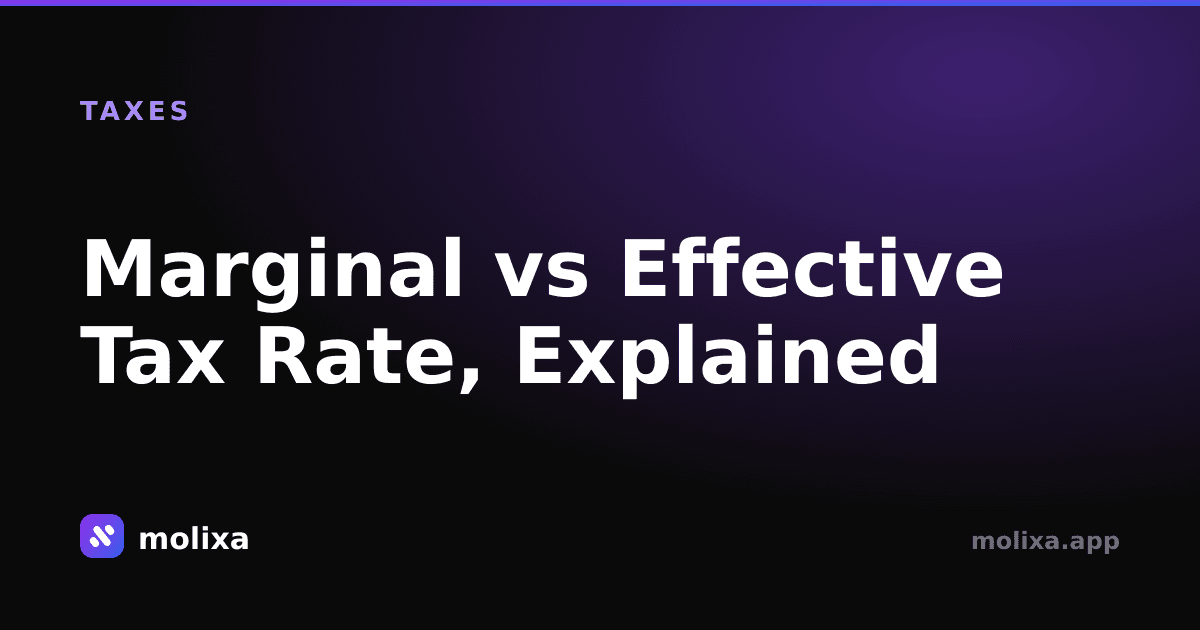 Marginal vs Effective Tax Rate, Explained